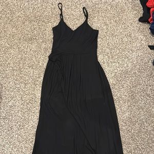 Black maxi dress